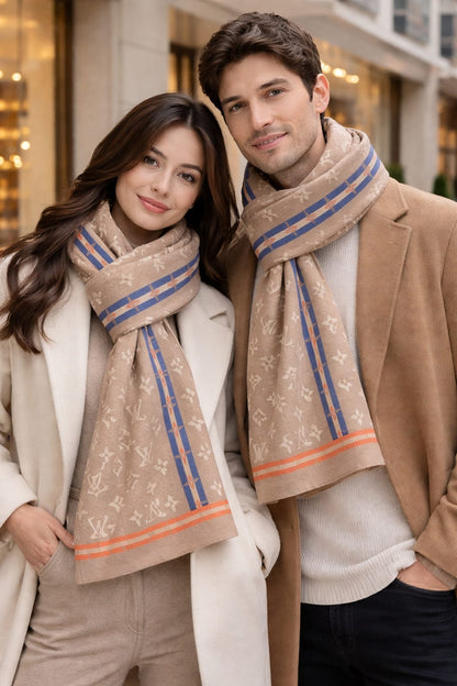Signature Monogram Luxe Cashmere-Blend Scarf