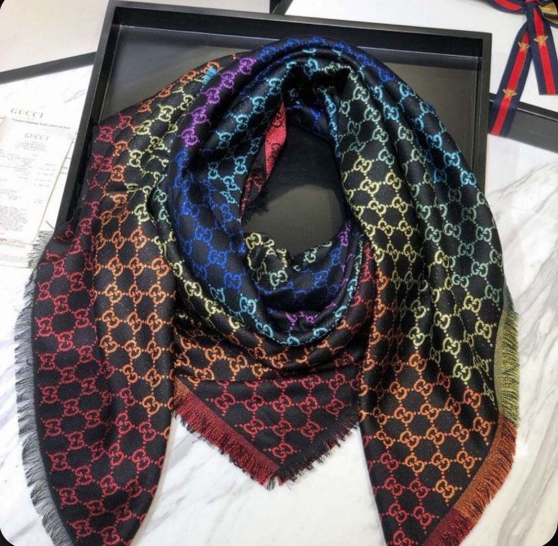 Jacquard Multicolor Wool Scarf