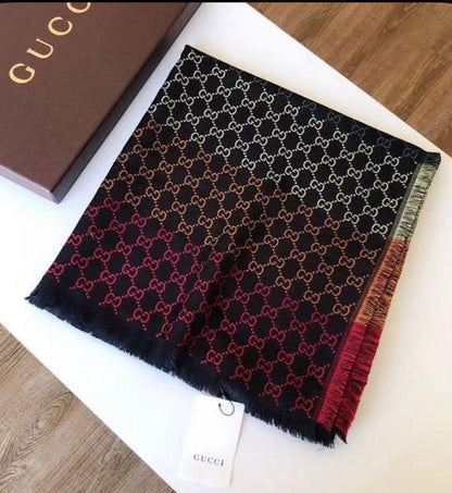 Jacquard Multicolor Wool Scarf