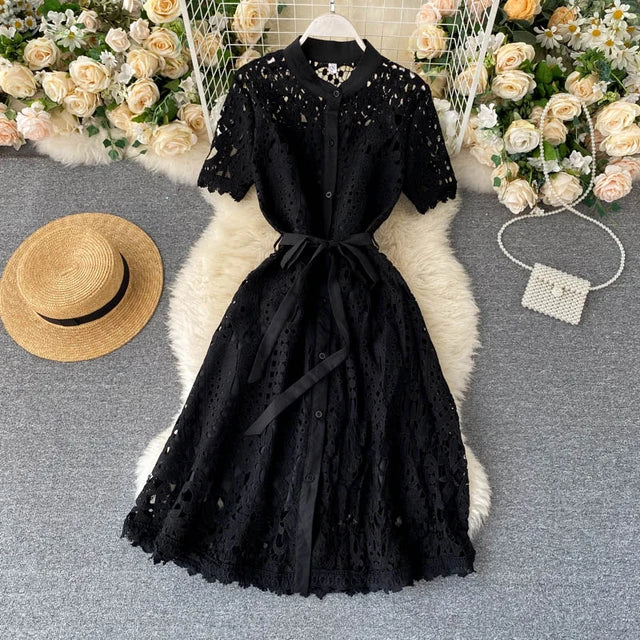 Silote Vintage Luxury Lace Dress