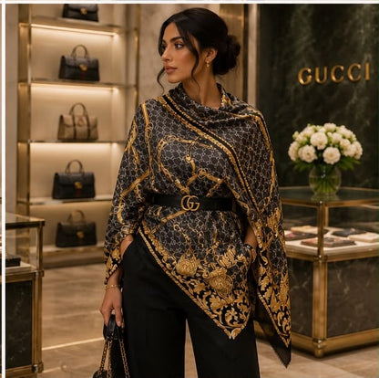 Gracy Luxury Monogram Stole