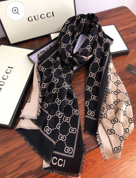 Noir Signature Reversible Luxe Scarf