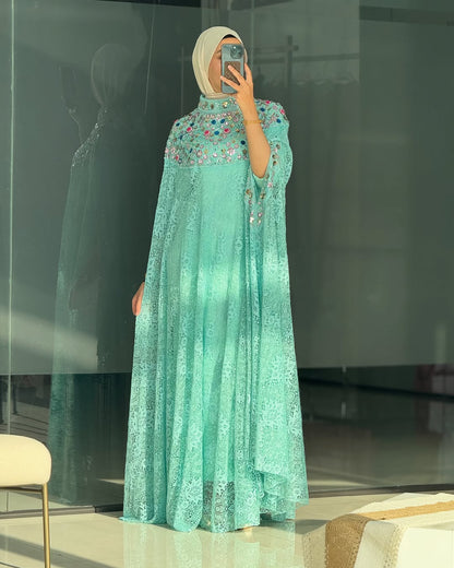 Nooreh Luxe Elegant Lace Kaftan