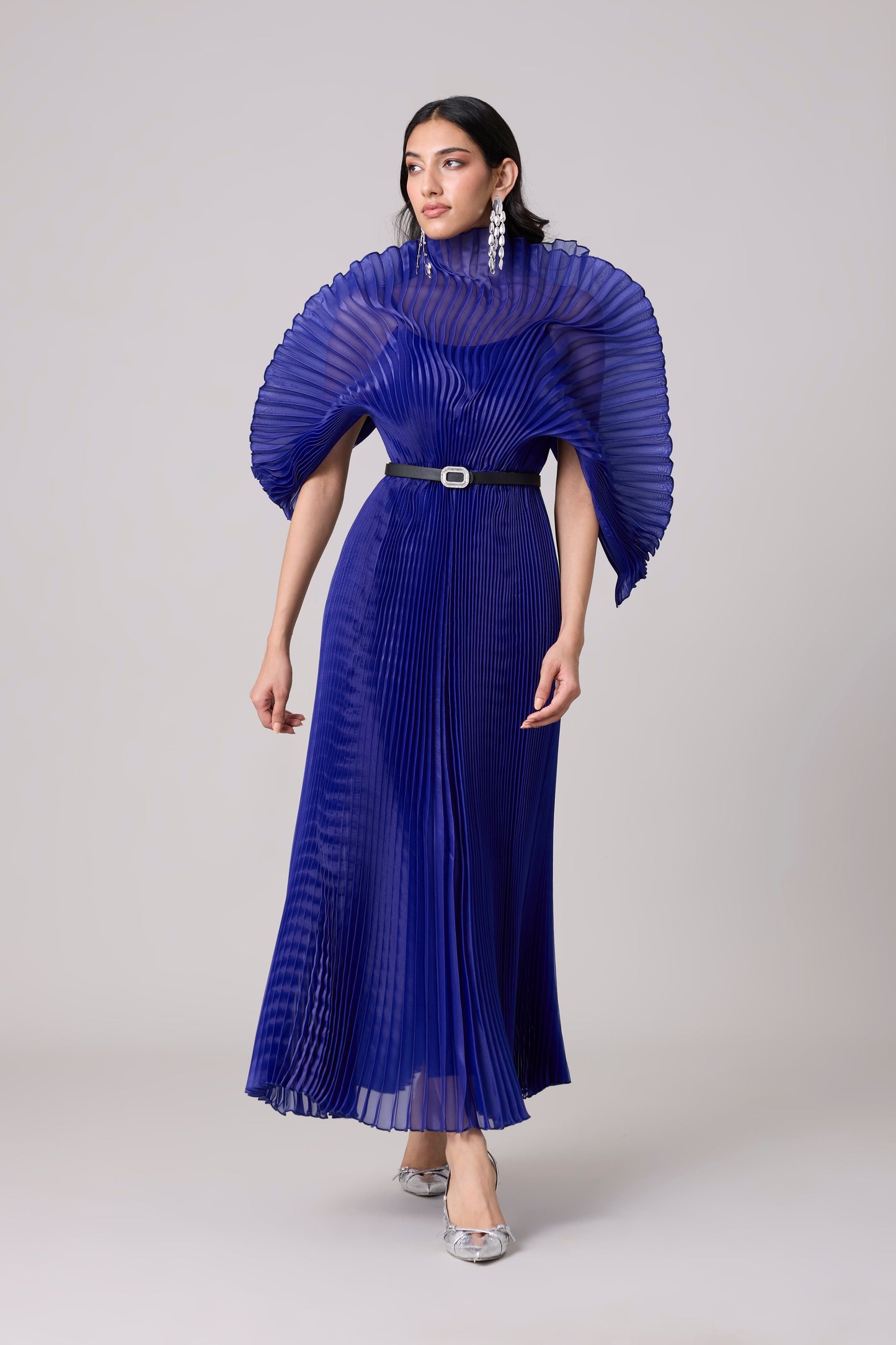 Natalia Pleated Maxi Dress