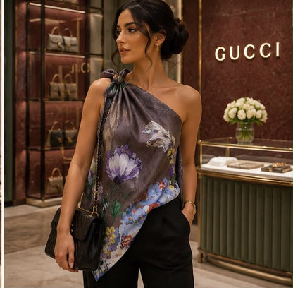 Gracia Luxury Monogram Stole