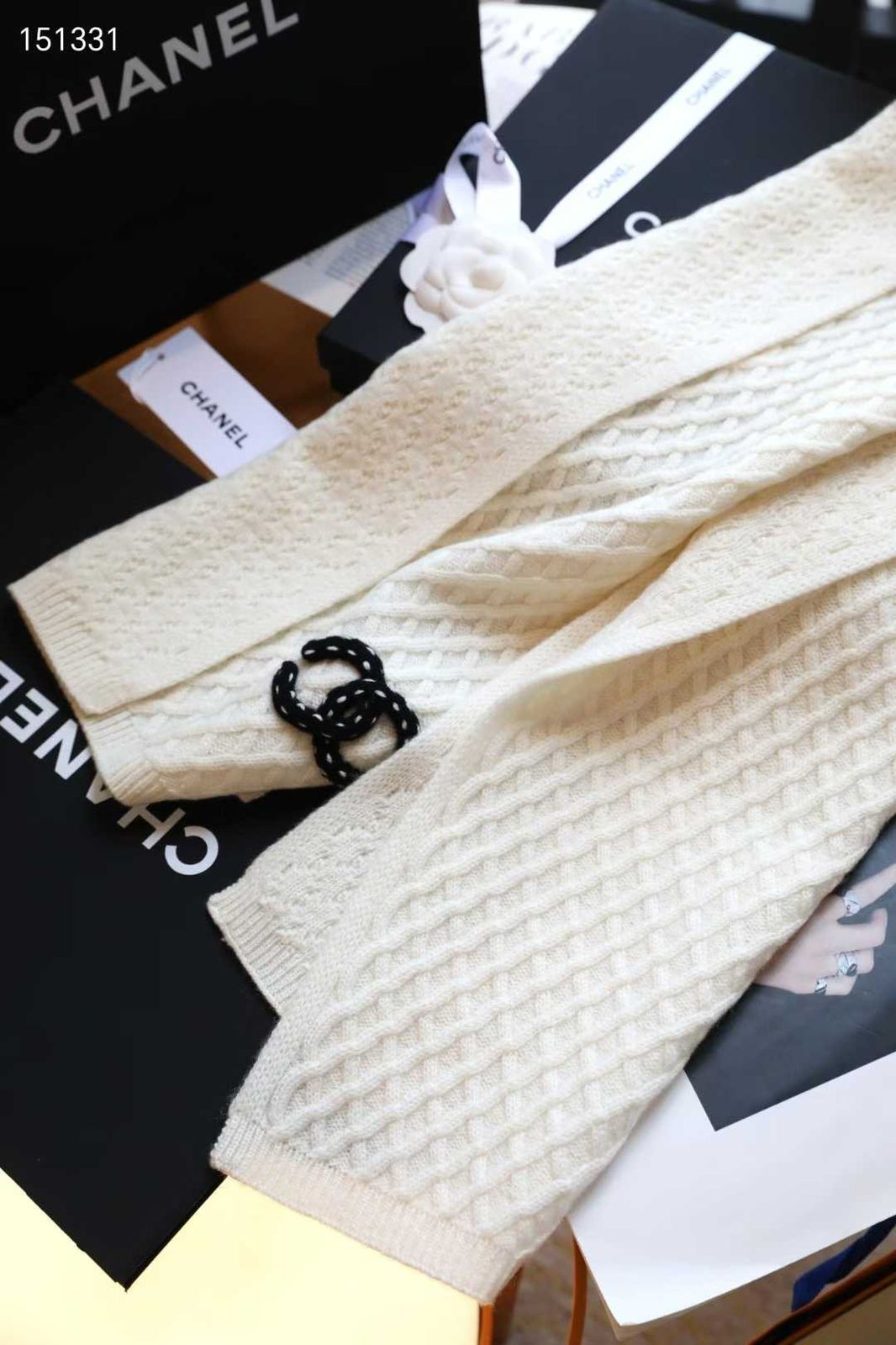 CC Logo Knit Scarf