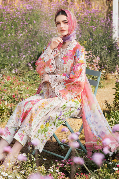 3 Piece Unstitched Printed Lawn Suit | MPT 2509 - B