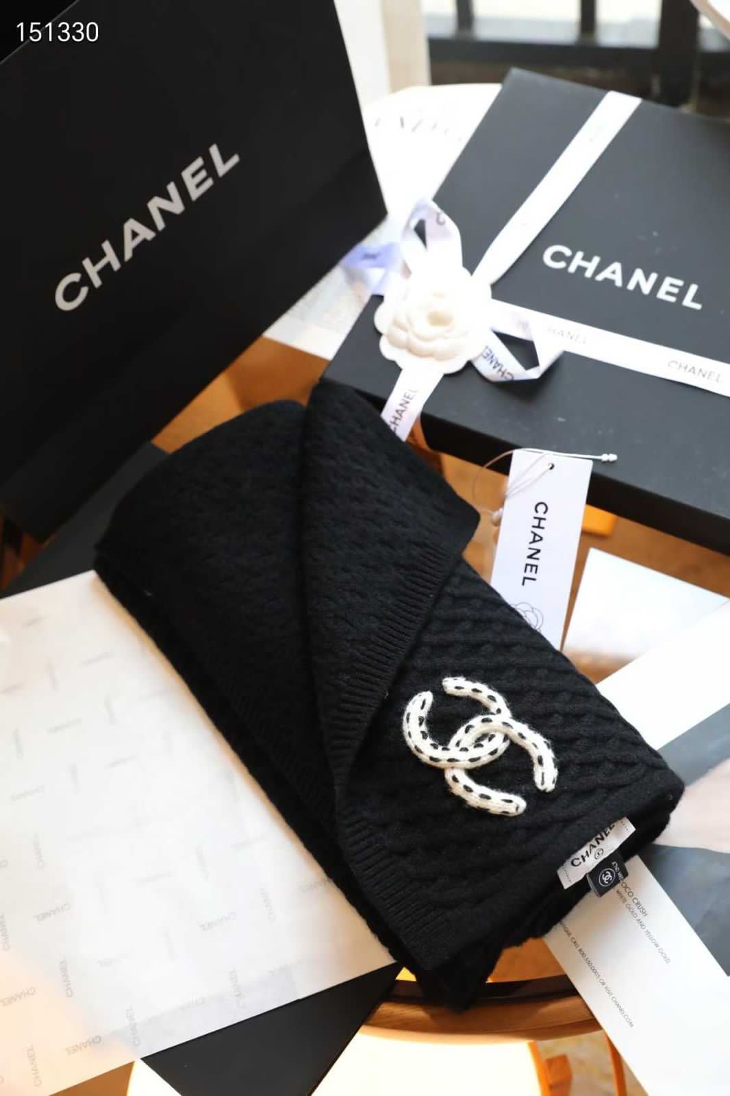 CC Logo Knit Scarf