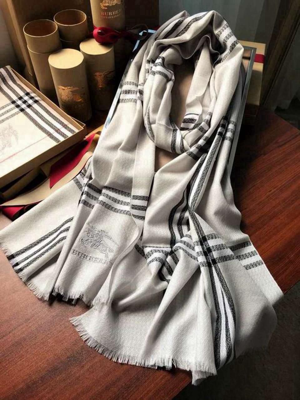 Luxury Brand BB Most demanded Semi Cotton Scarf - Grey