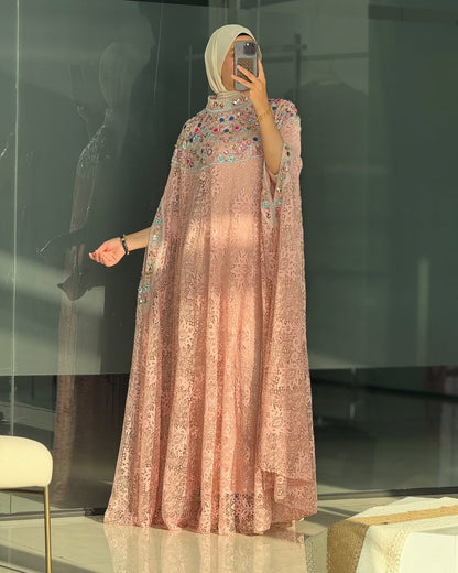 Nooreh Luxe Elegant Lace Kaftan
