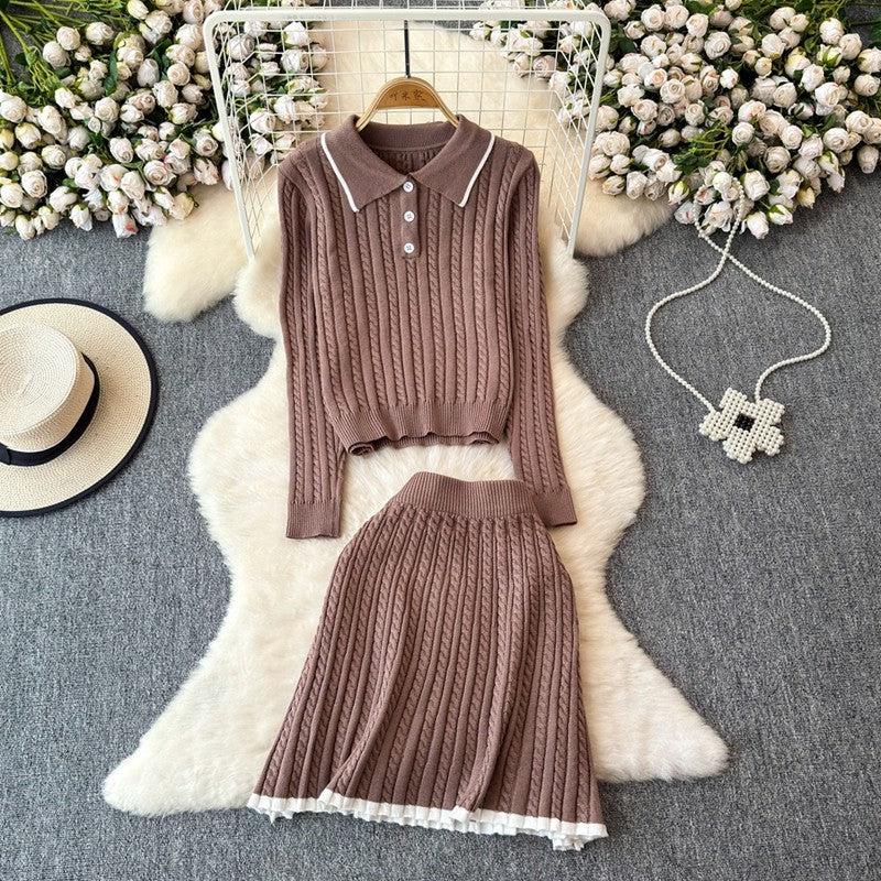 Kaira Korean knitted set