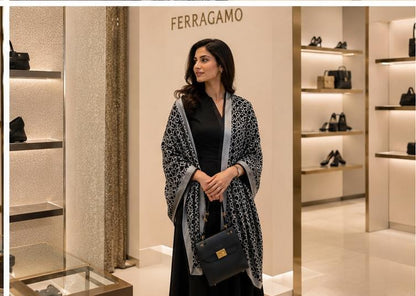 Ferro Luxury Monogram Stole