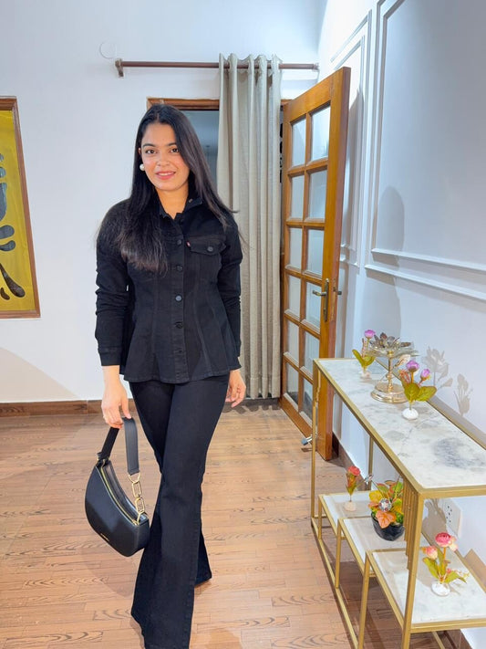 Black Icon Denim Co ord