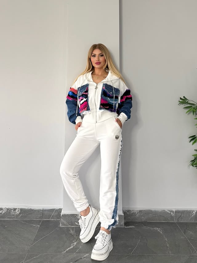 Urban Denim Pop Co Ord Set