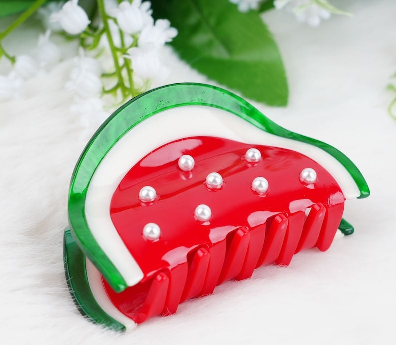 Cute Watermelon Hairclaw Clip