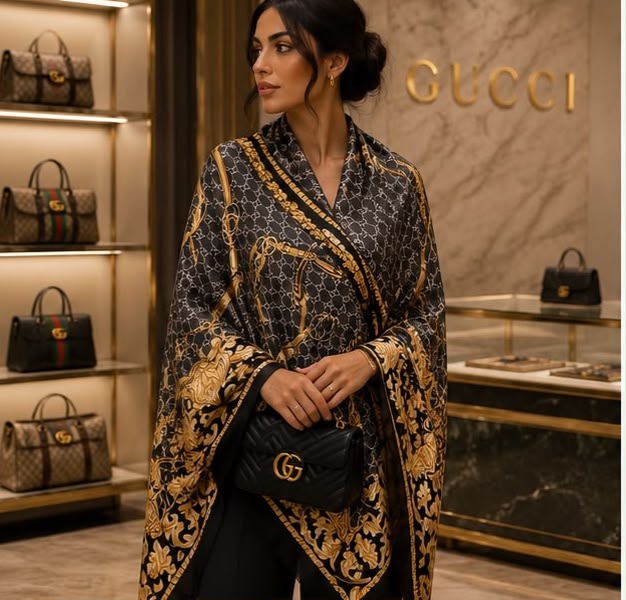 Gracy Luxury Monogram Stole