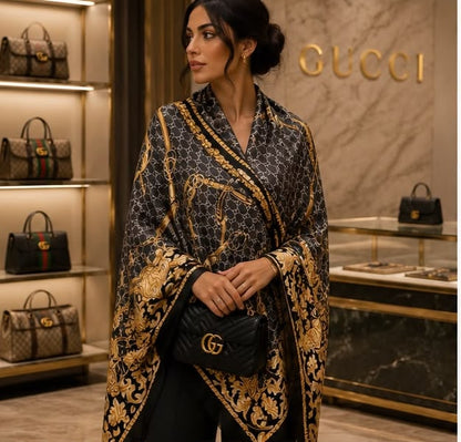 Gracy Luxury Monogram Stole