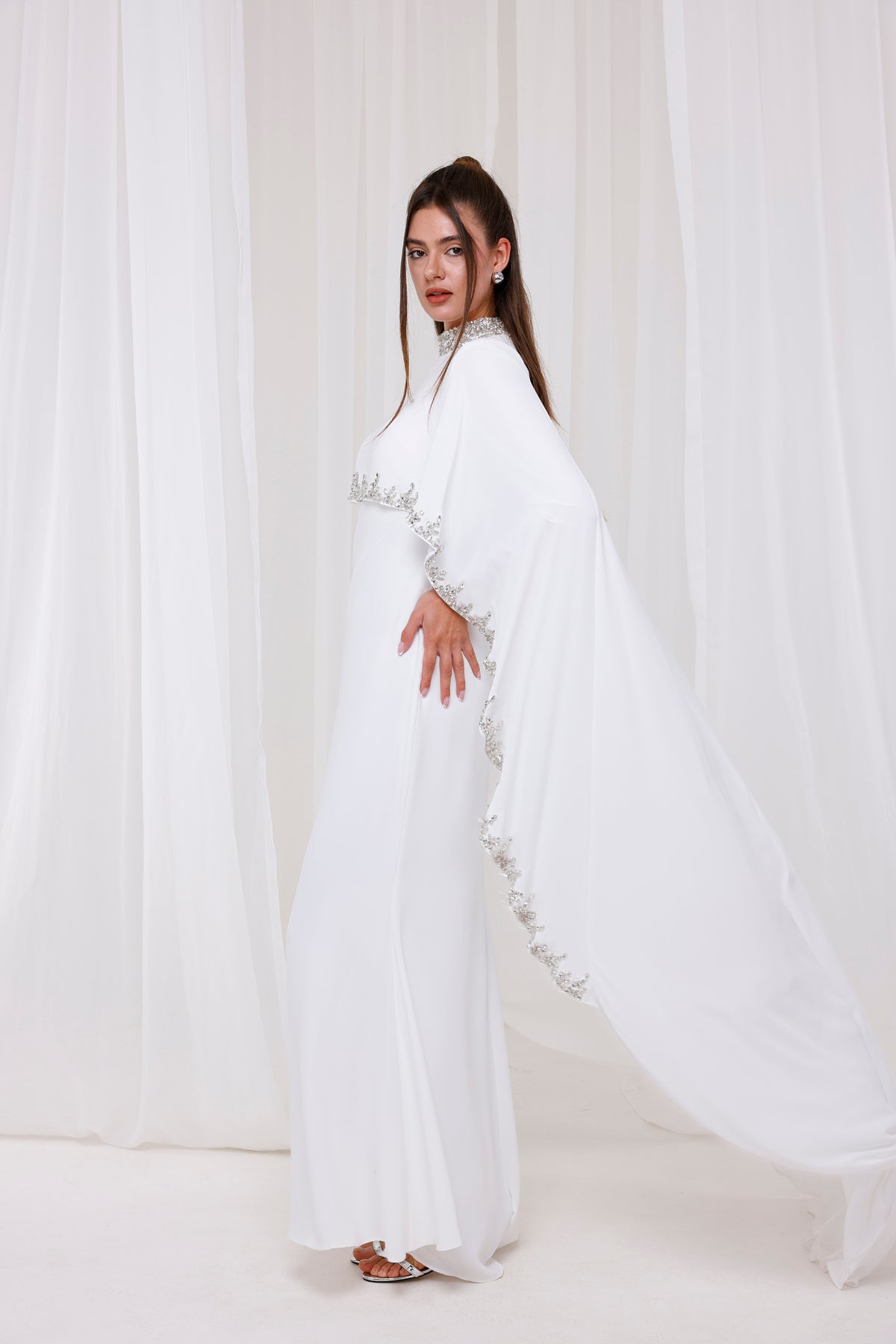 Royal Crystal Luxe Cape Set