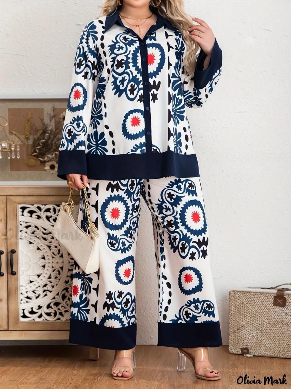 Navy Flora Summer Co Ord