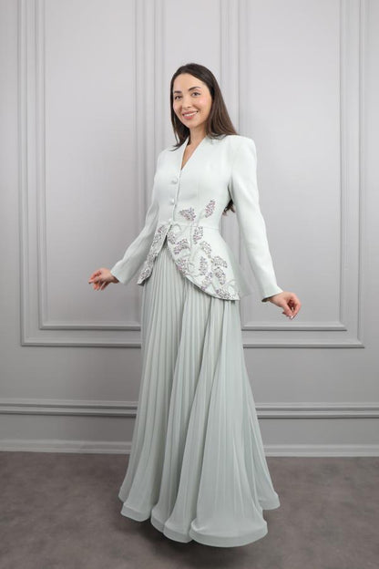 The Pearl Elan Gown Set