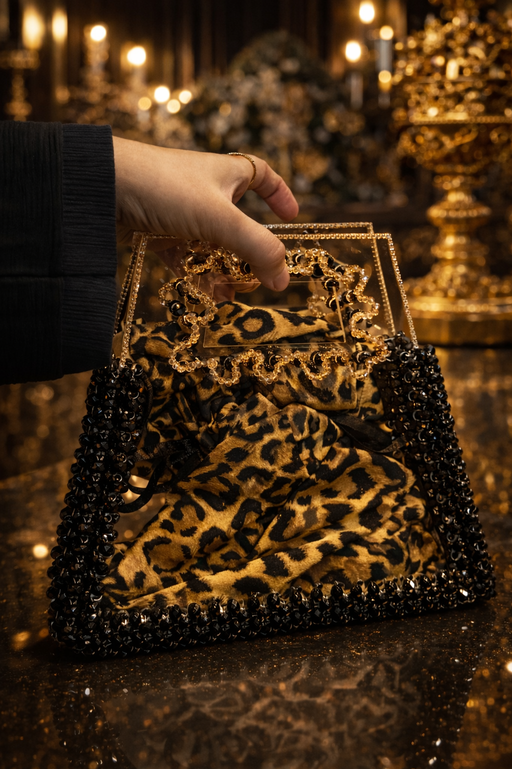 Wild Luxe Crystal Bag