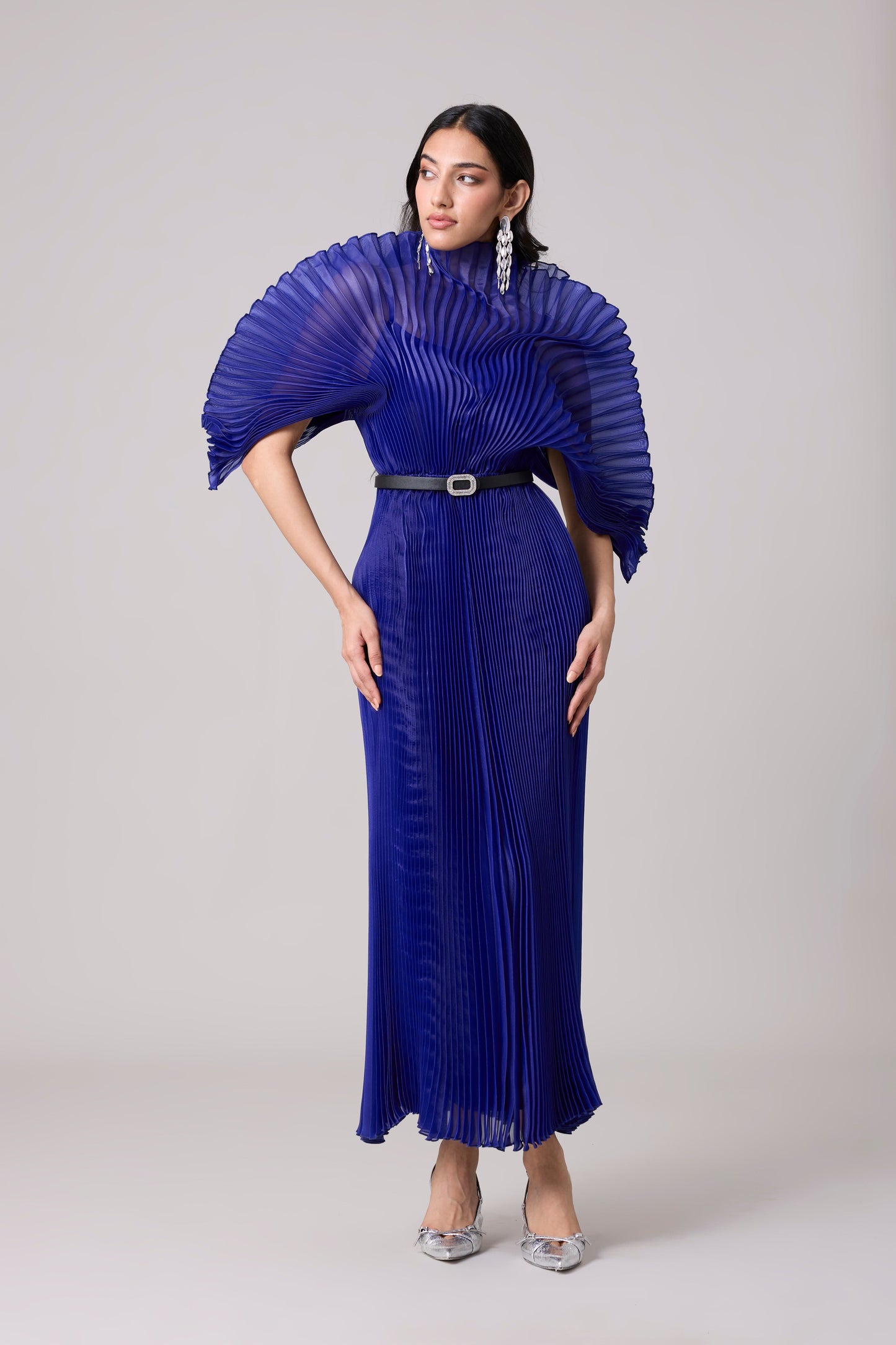 Natalia Pleated Maxi Dress