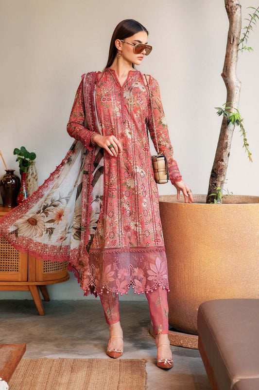 3 Piece Unstitched Printed Lawn Suit | MPT 2508 - A