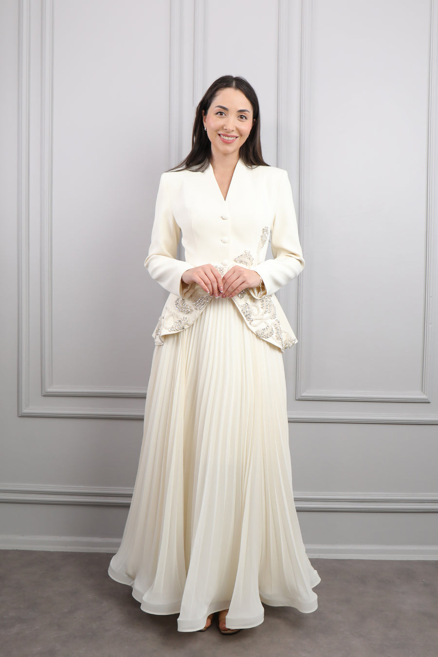 The Pearl Elan Gown Set