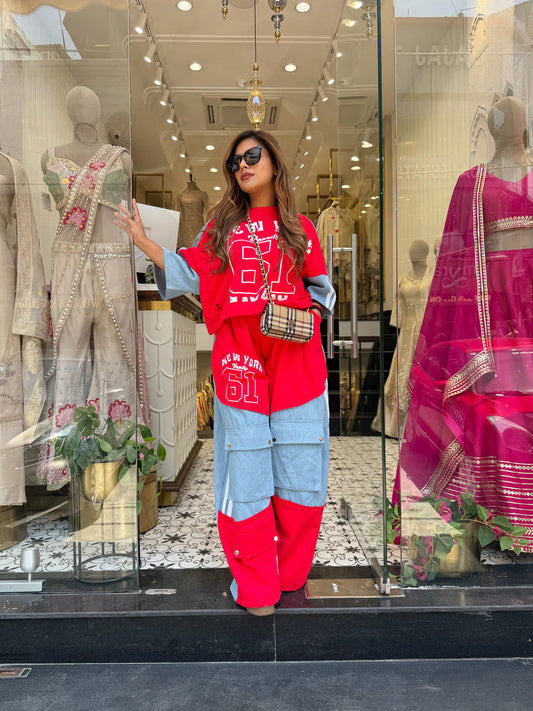 Urban Pop Denim Co Ord Set