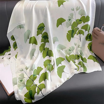 Emerald Whisper Silk Scarf