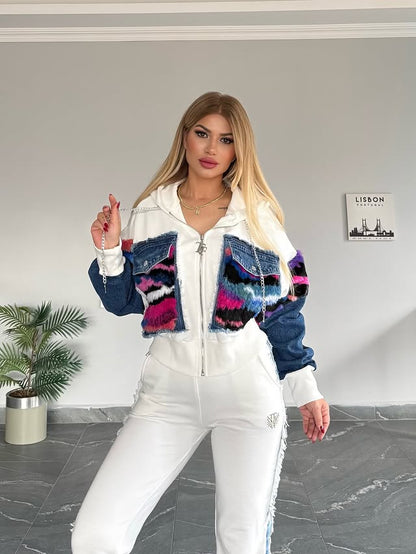 Urban Denim Pop Co Ord Set