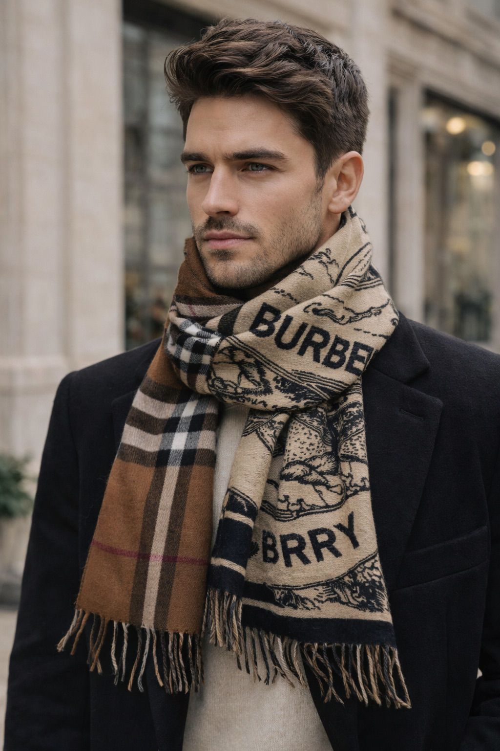 Heritage-inspired winter wrap