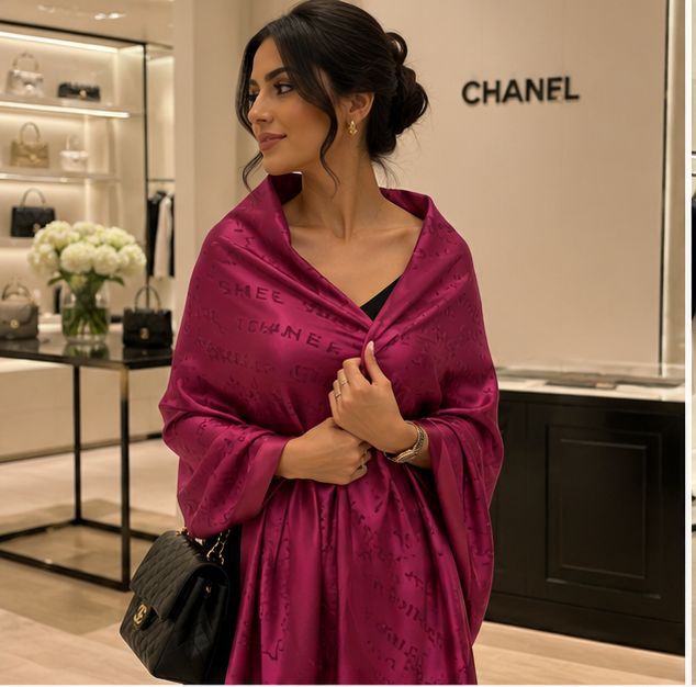 CH Luxury Monogram Stole