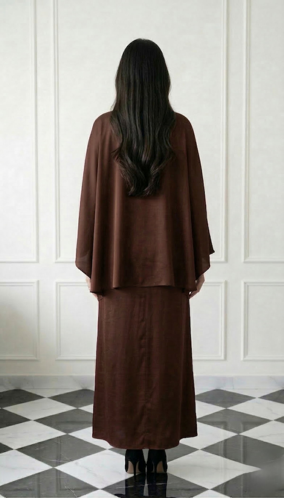 Rose Luxe Drape Kaftan