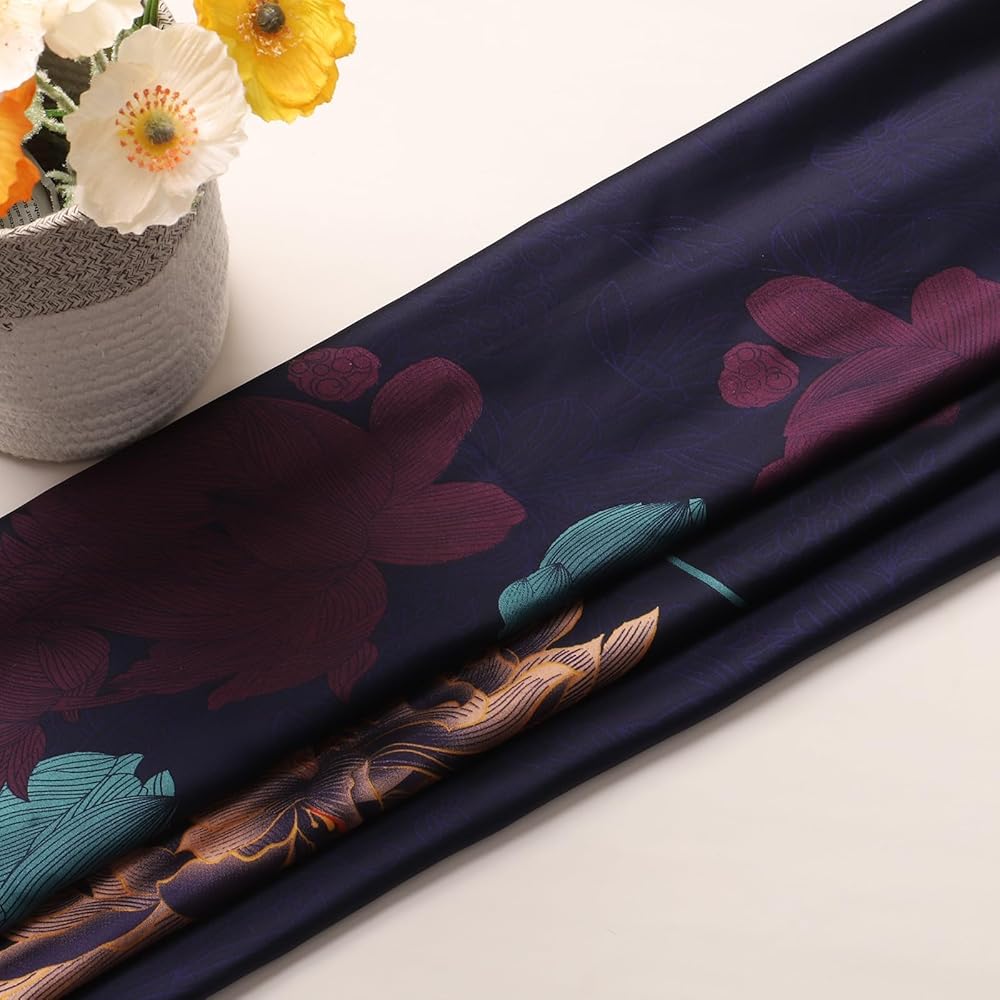 Midnight Opulence Silk Scarf