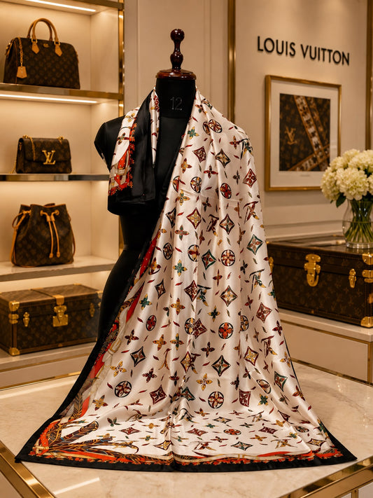Liva Luxury Monogram Stole