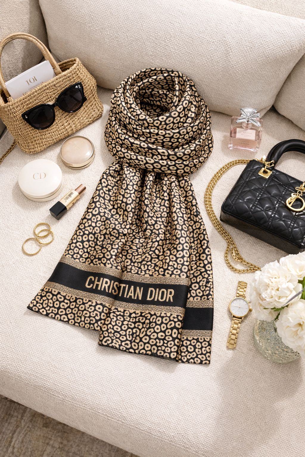 D print Silk Scarf