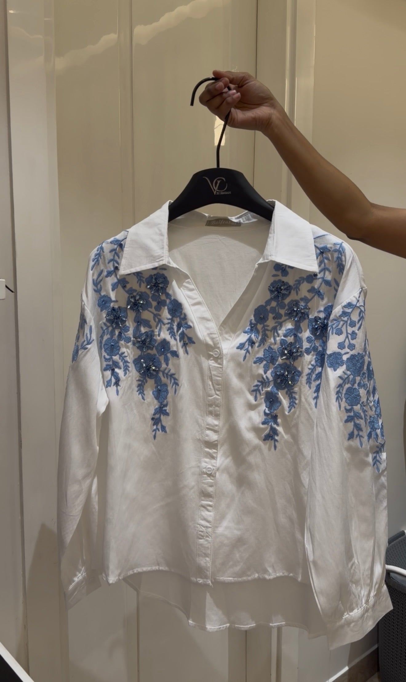 Floral Embellished Shirt