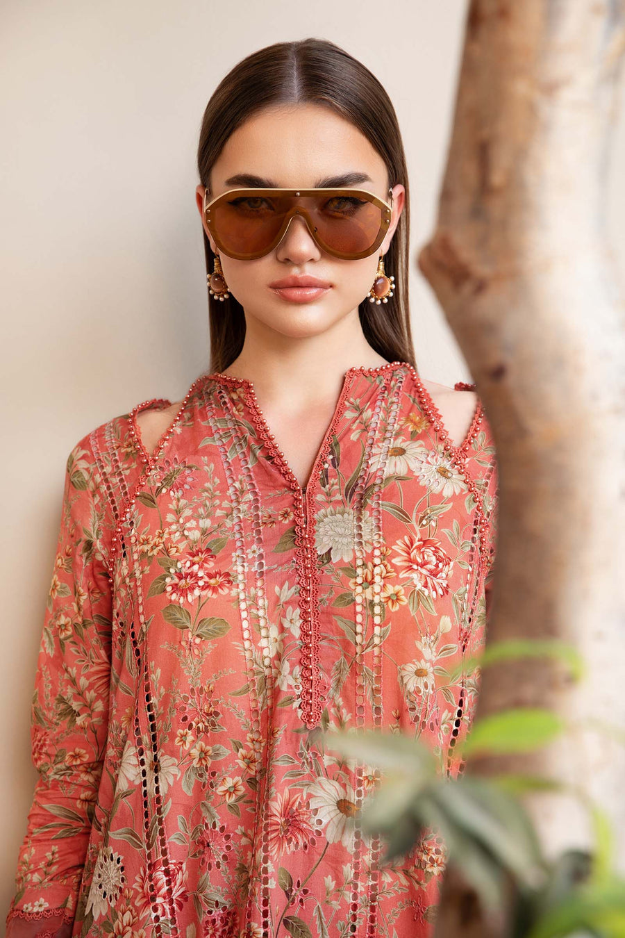 3 Piece Unstitched Printed Lawn Suit | MPT 2508 - A