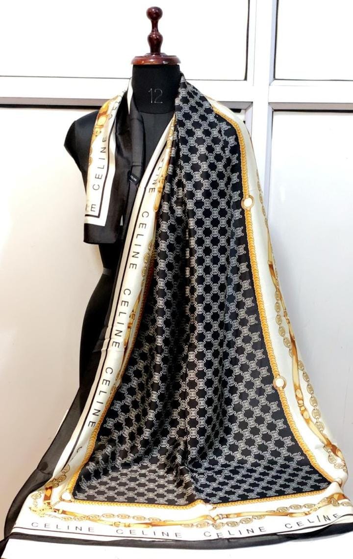 Luxury Brand silk muse Print Silk Scarf