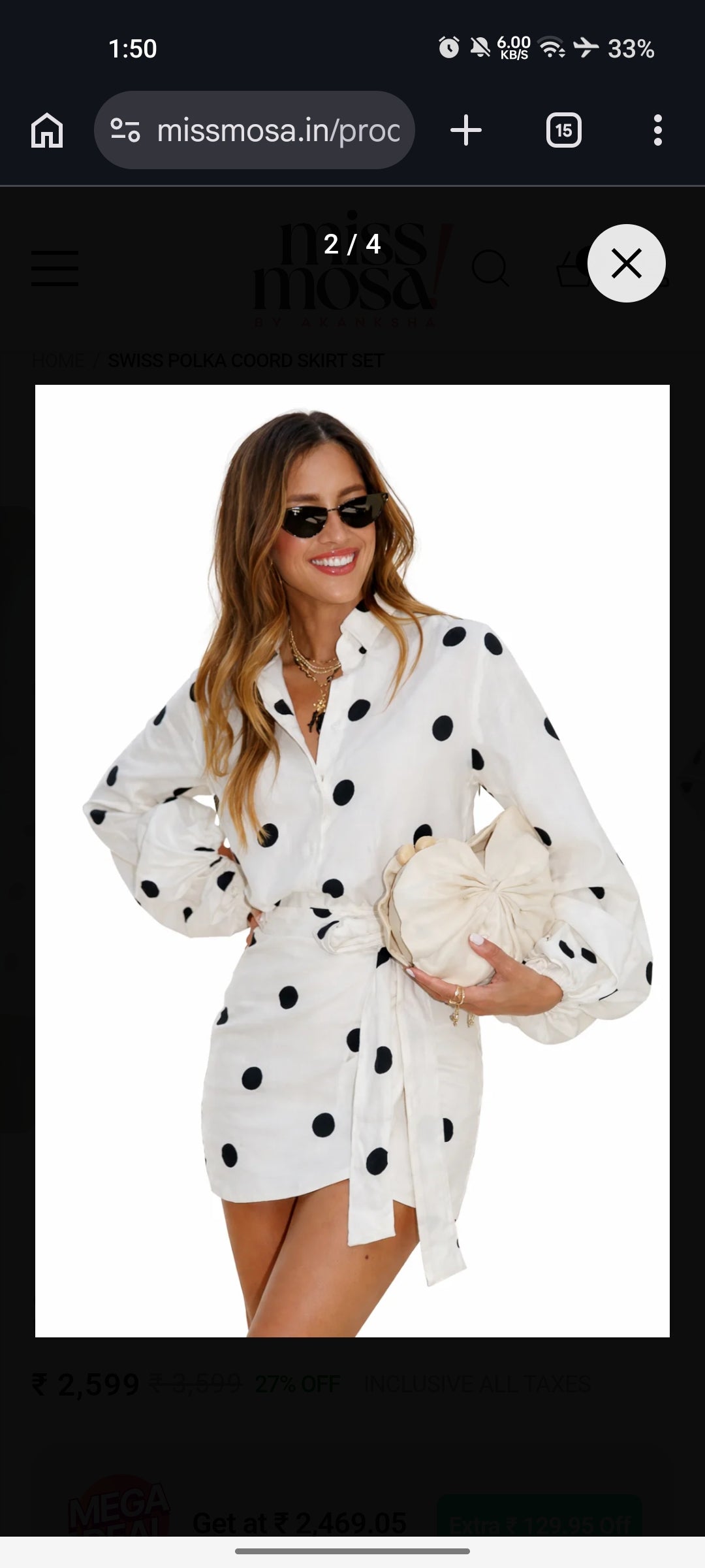 French Kiss Polka Wrap Dress