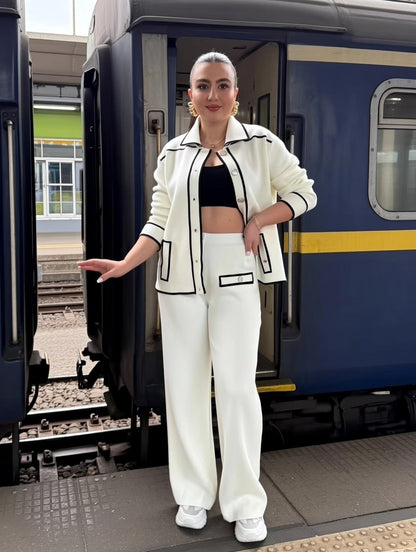 Monaco Piped Luxe Co ord