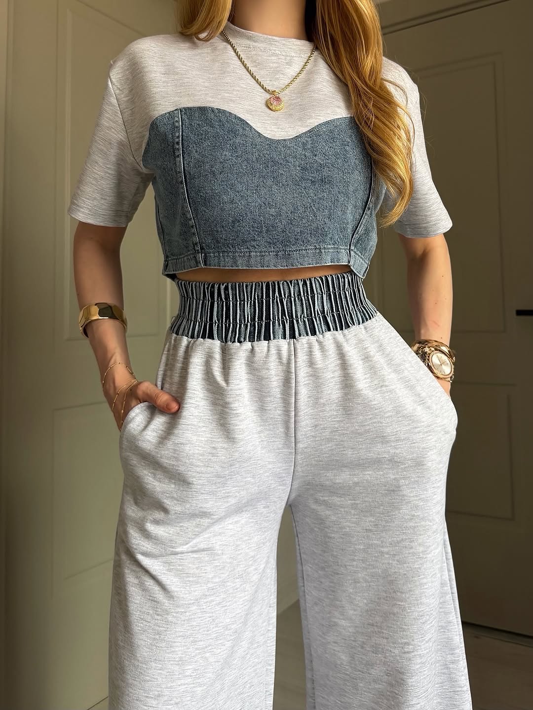 Denim Illusion Luxe Co Ord
