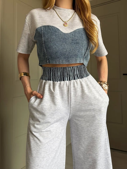 Denim Illusion Luxe Co Ord