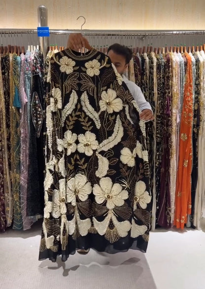Rose Floral Luxe Embroidered Dress