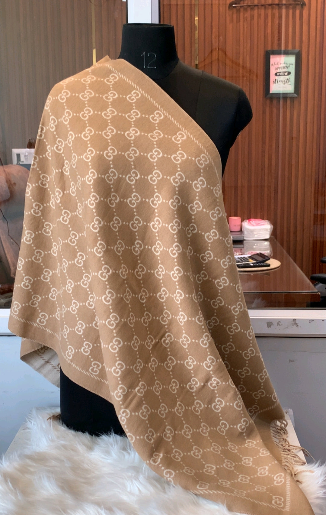 Branded GC Winter Luxury Stole Plain