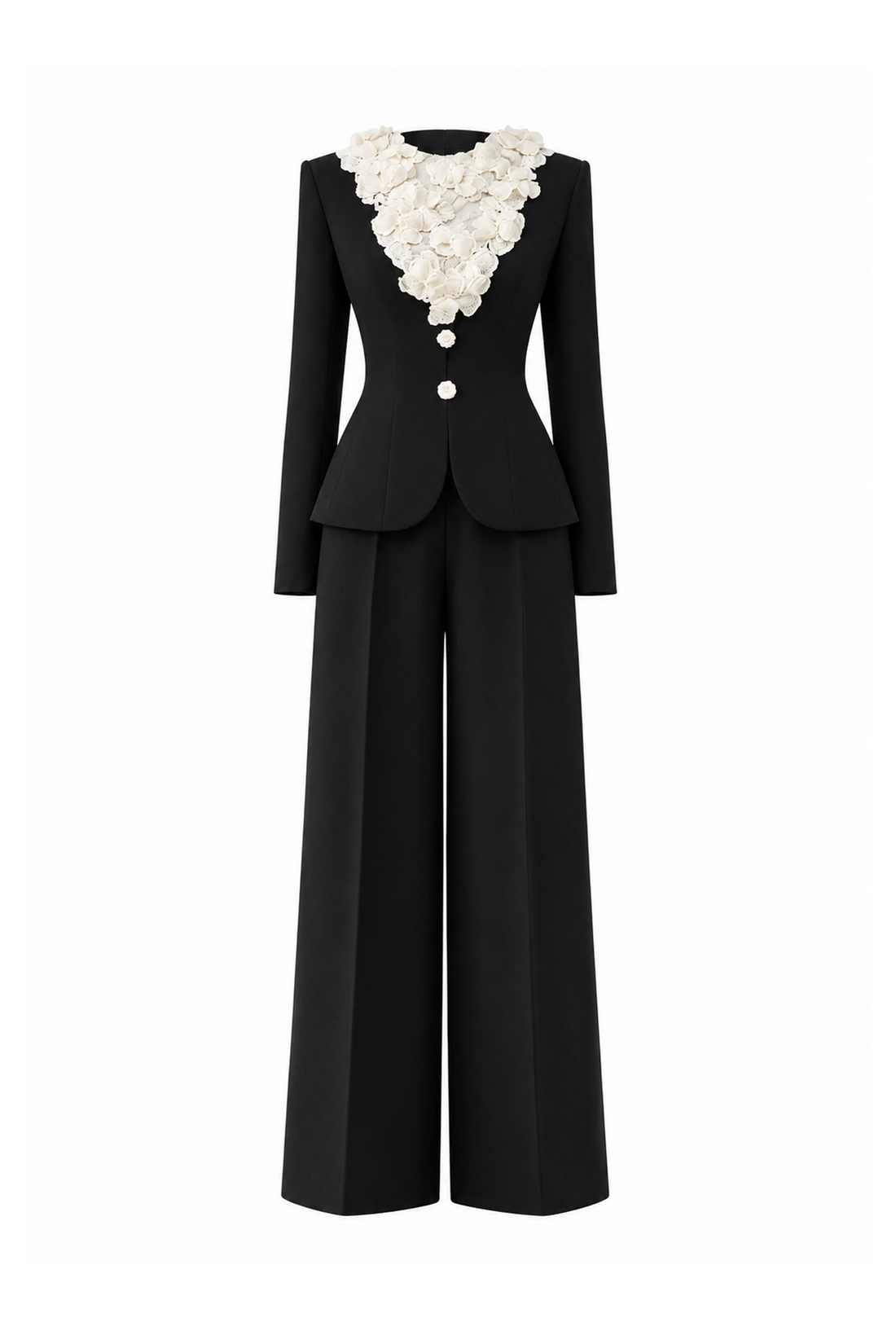 Ivory Fluer Peplum Set