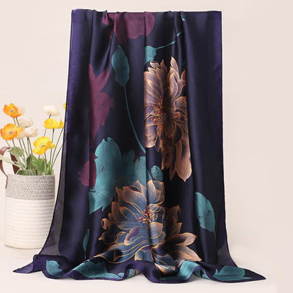 Midnight Opulence Silk Scarf