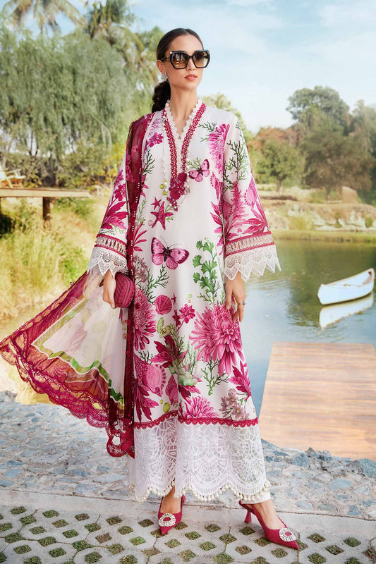 3 Piece Unstitched Printed Lawn Suit | MPT 2510 - B