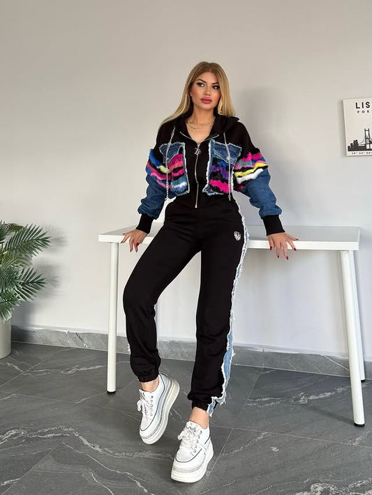 Urban Denim Pop Co Ord Set